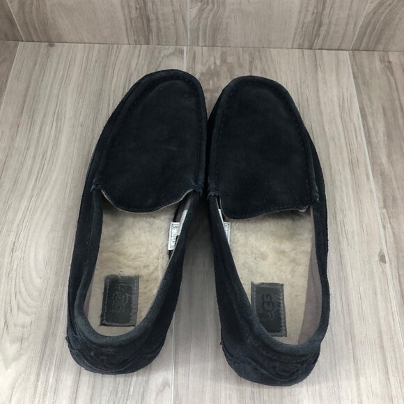 Ugg Slippers Mens 10 Alder Blue Suede Slip On Shoes